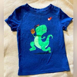 Cat & Jack Dino Baseball Short-Sleeve Shirt, Size 2T
